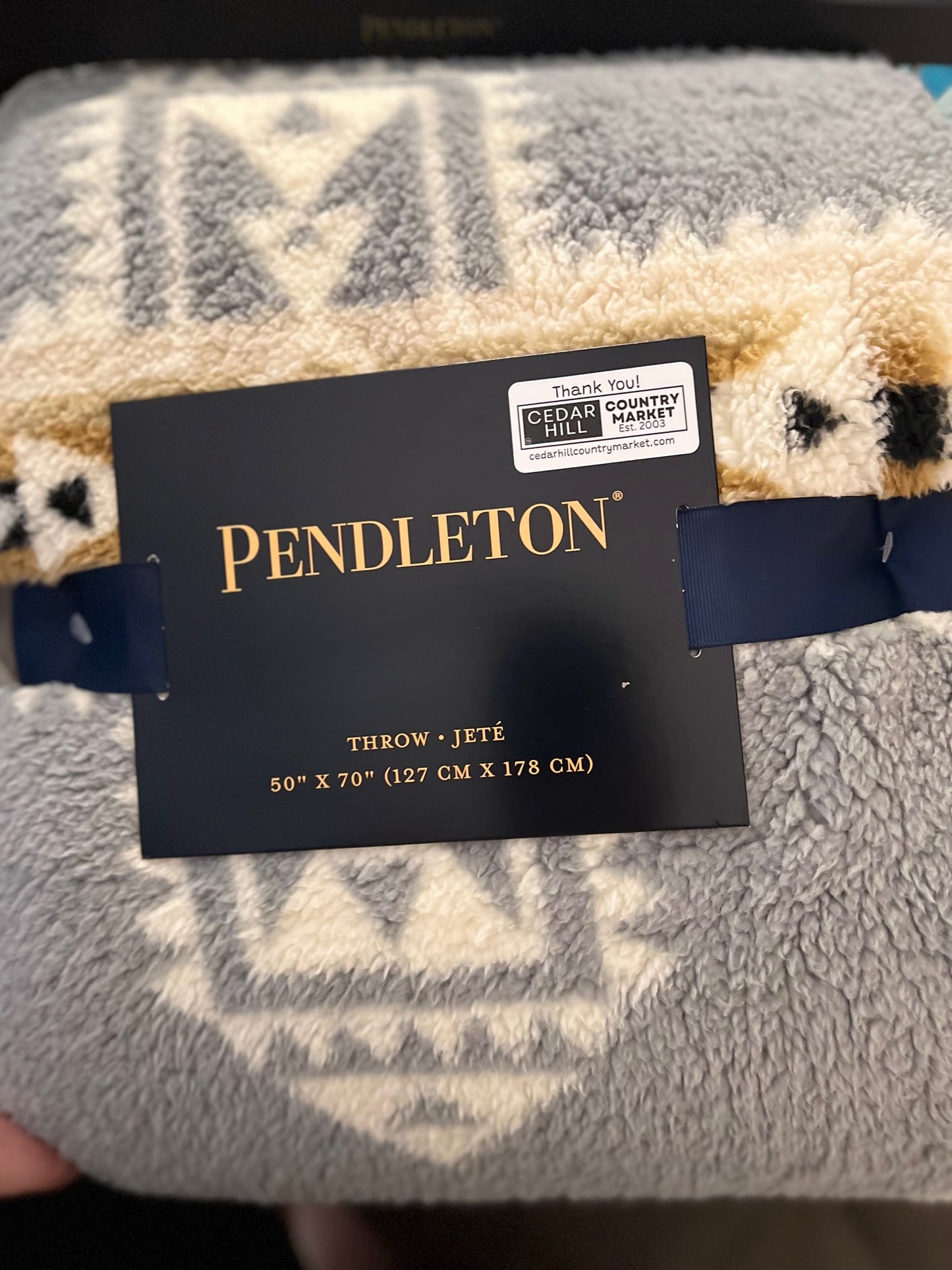 Western Aztec - Pendleton Blankets 50" X 70" Sherpa Blankets CedarHill Country Market