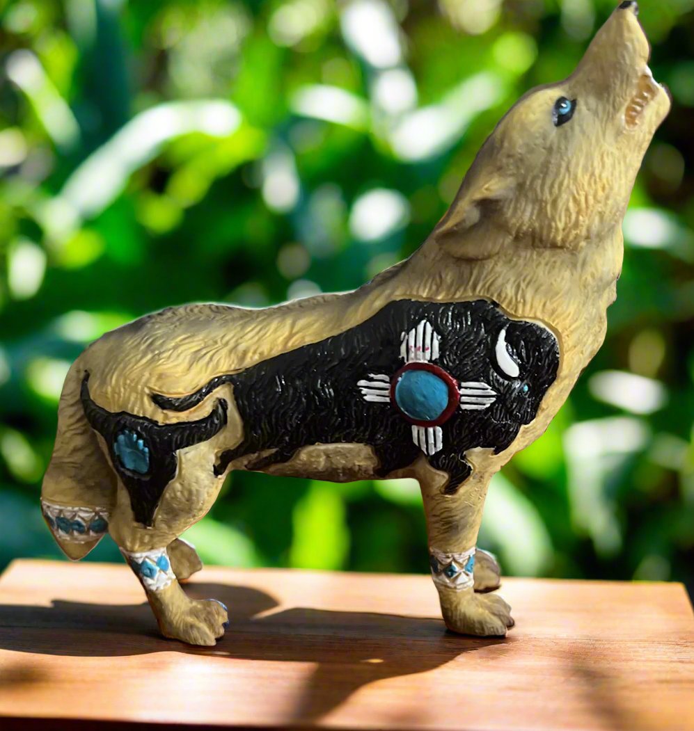 Spirit Wolf Statue 6.5 Inch - Multi CedarHill Country Market