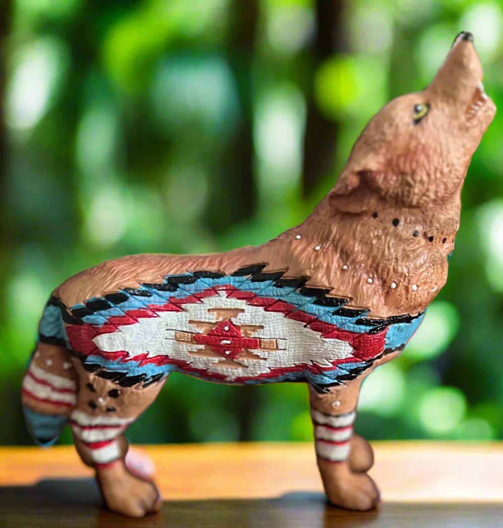 Spirit Wolf Statue 6.5 Inch - Multi CedarHill Country Market