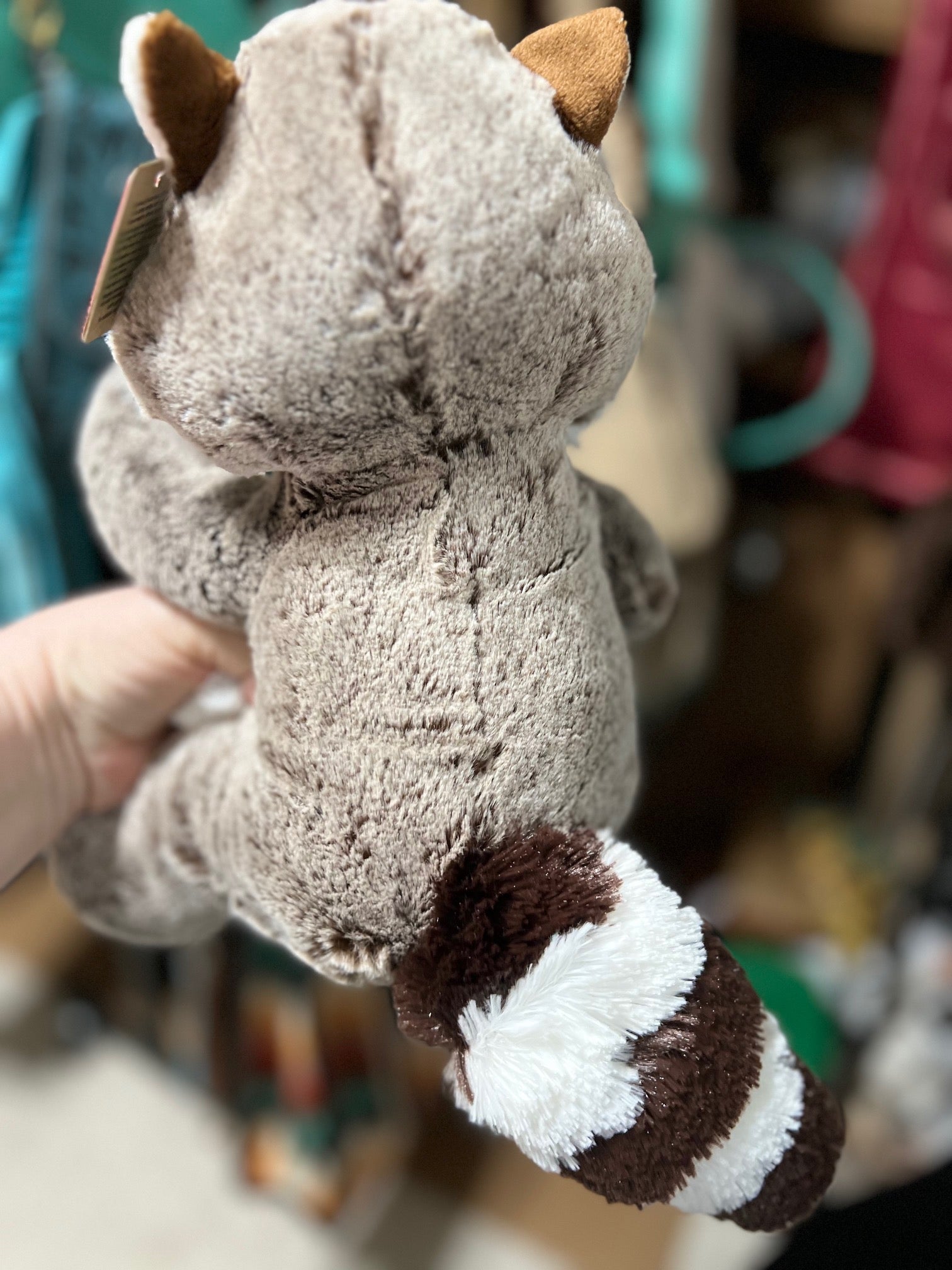 Racoon Stuffie by Aurora 11.5 inches Cedar Hill Country Market
