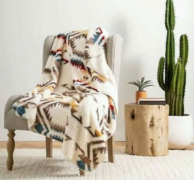 Western Aztec - Pendleton Blankets 50" X 70" Sherpa Blankets CedarHill Country Market
