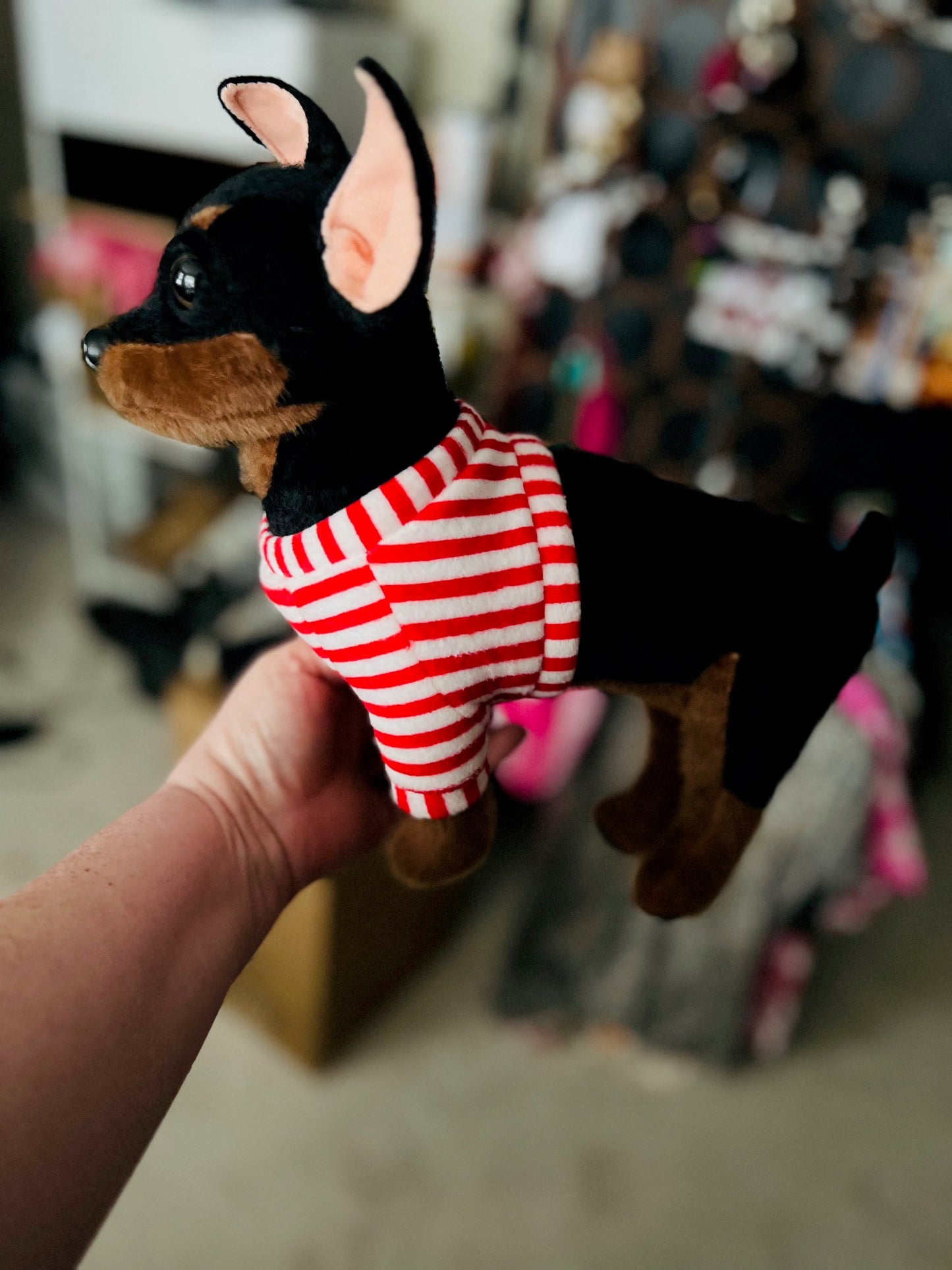 Min Pin Stuffed Animal Cedar Hill Country Market