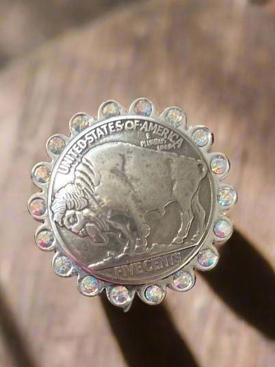 Sandra Ling Buffalo Coin AB Cuff Ring CedarHill Country Market