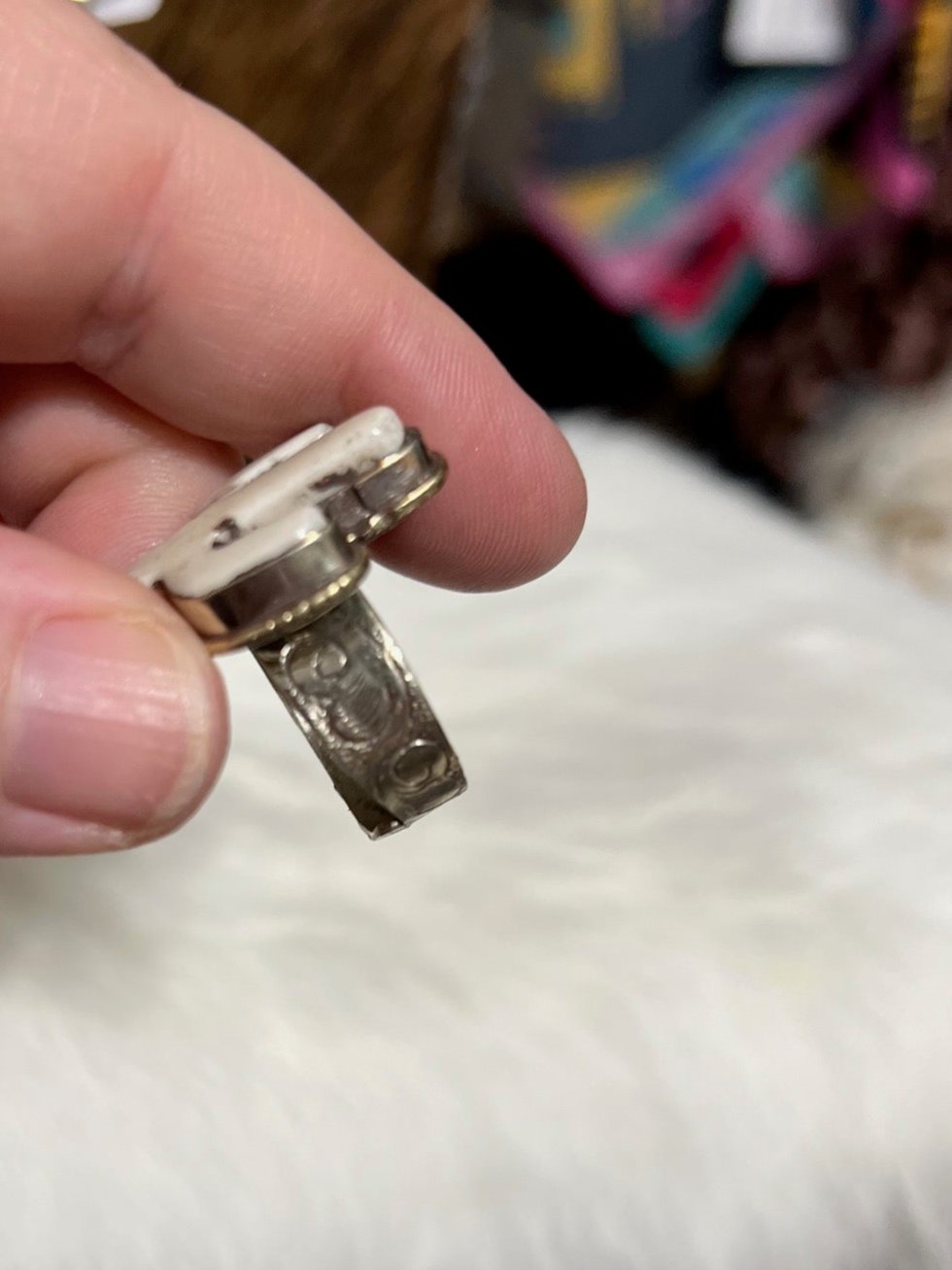 Mini Antler Bone Carved Cactus Ring - Adjustable Cedar Hill Country Market