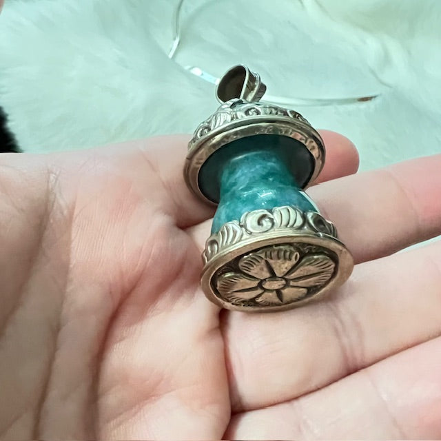 Genuine Turquoise Mushroom Pendant Cedar Hill Country Market