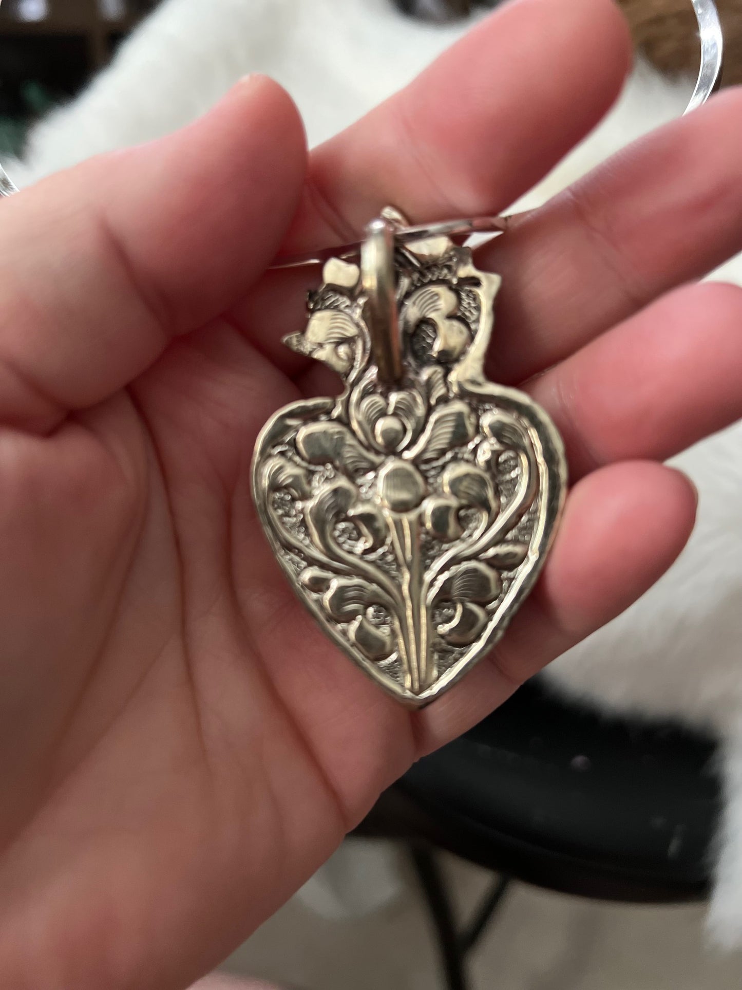 Bright Heart /Sacred Heart Pendant Cedar Hill Country Market