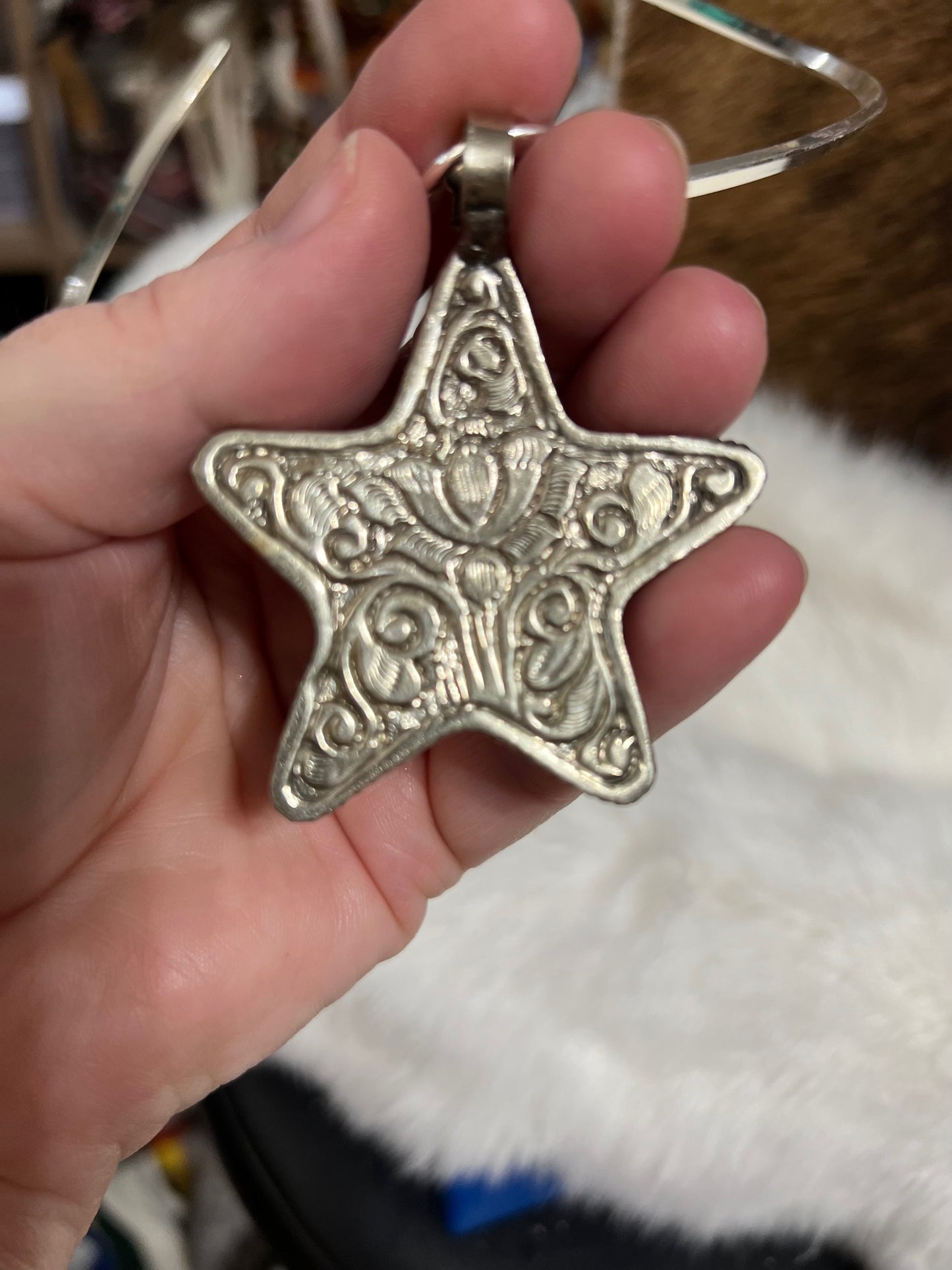 Labradorite Star Pendant 3 inch Cedar Hill Country Market