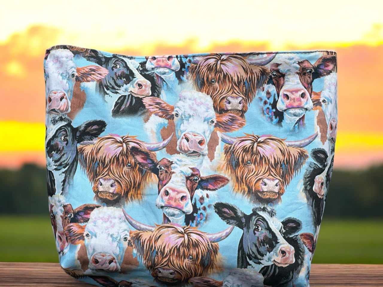 Western Themed AUTO TRASH Bags with snap hanger handle Cedar Hill Country Market