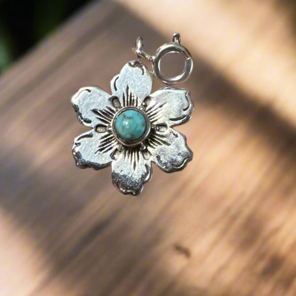 Hada Collection Sterling Silver Kingman Turquoise Charms - Assorted Cedar Hill Country Market