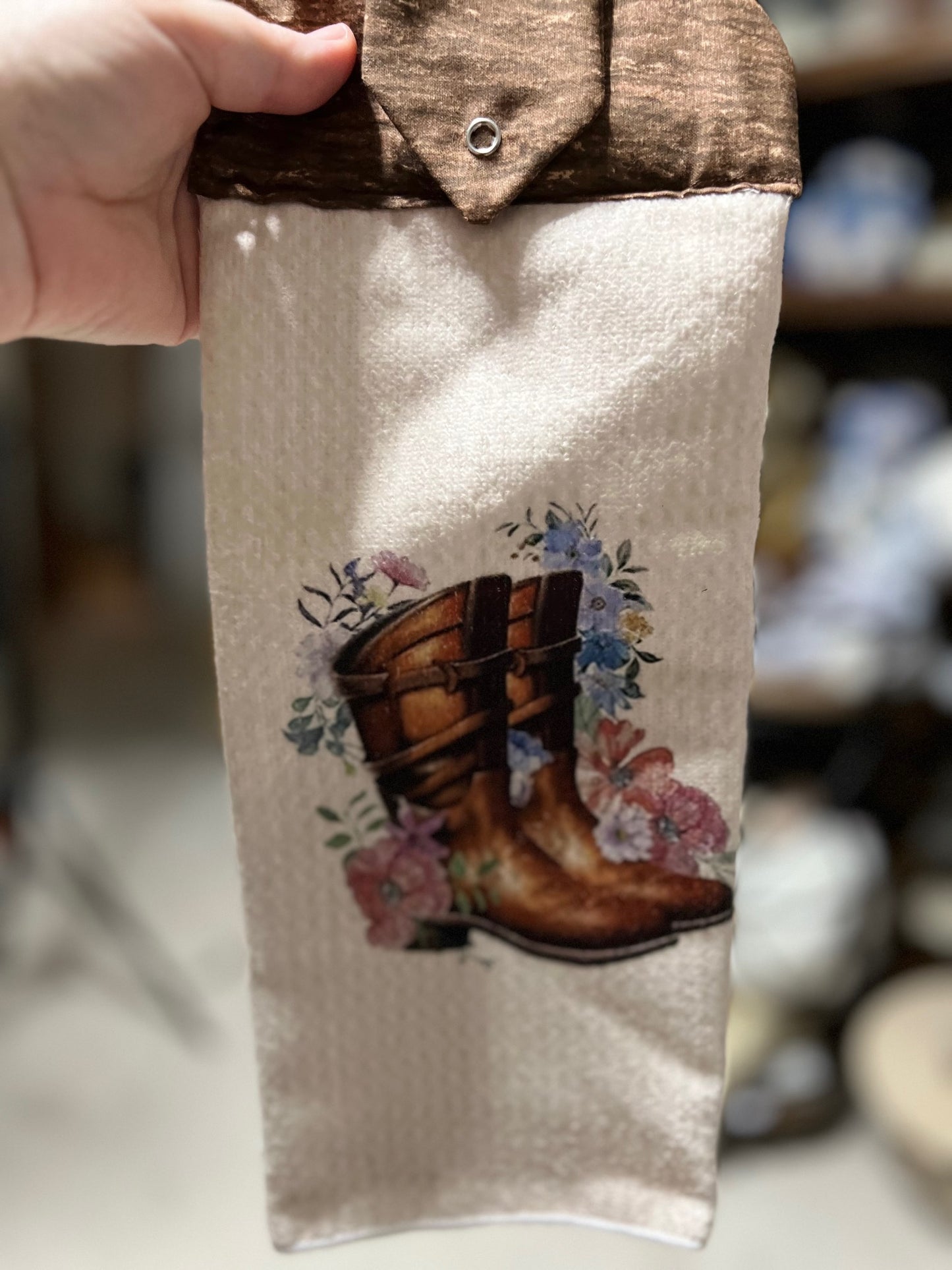 Assorted Kitchen Farmhouse Towels with Snap Closure - Handmade