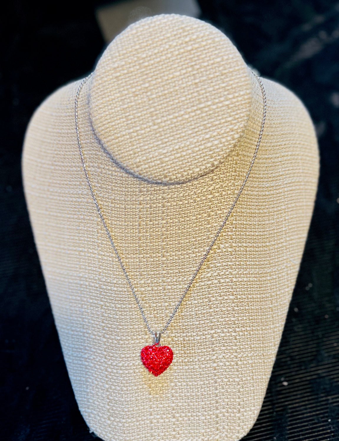 Red and Pink Heart Necklace Cedar Hill Country Market