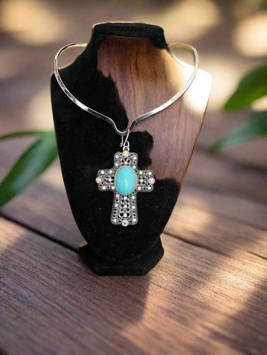Southwest Fashion Cross Pendant 0373