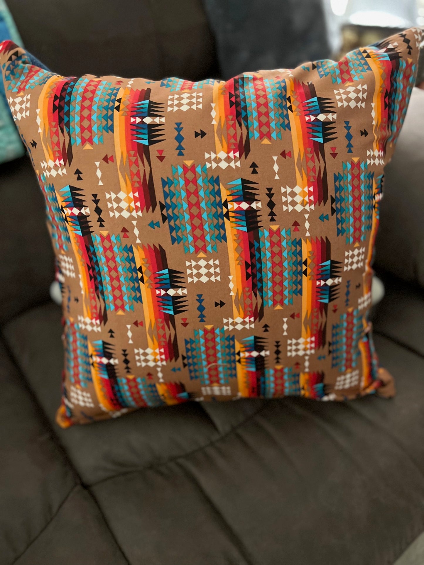 Copy of Feathers and Floral Western Style Pillow 18 inch Covers CedarHill Country Market