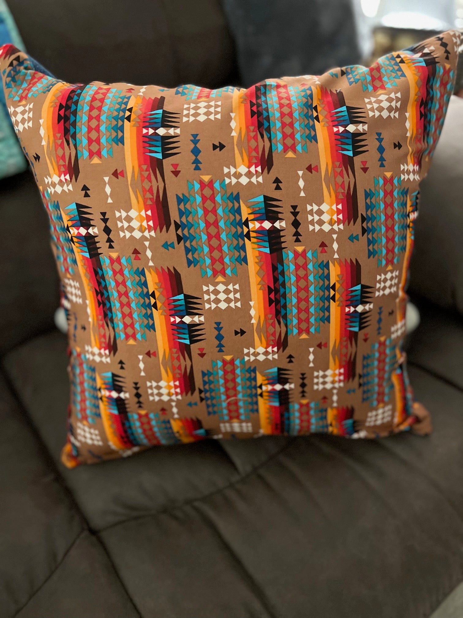Copy of Feathers and Floral Western Style Pillow 18 inch Covers CedarHill Country Market