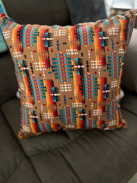 Copy of Feathers and Floral Western Style Pillow 18 inch Covers CedarHill Country Market