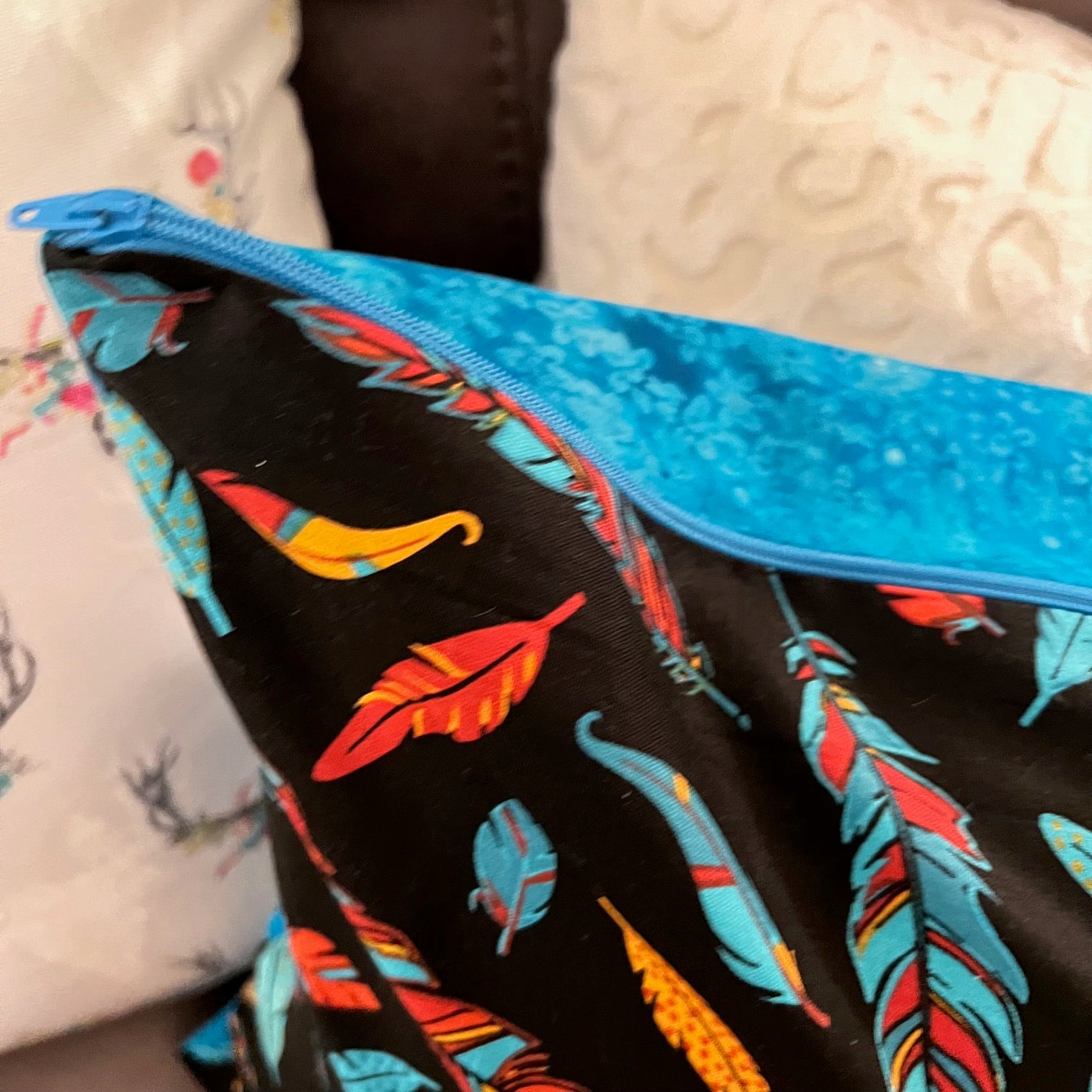 Feathers and Floral Western Style Pillow 18 inch Covers CedarHill Country Market