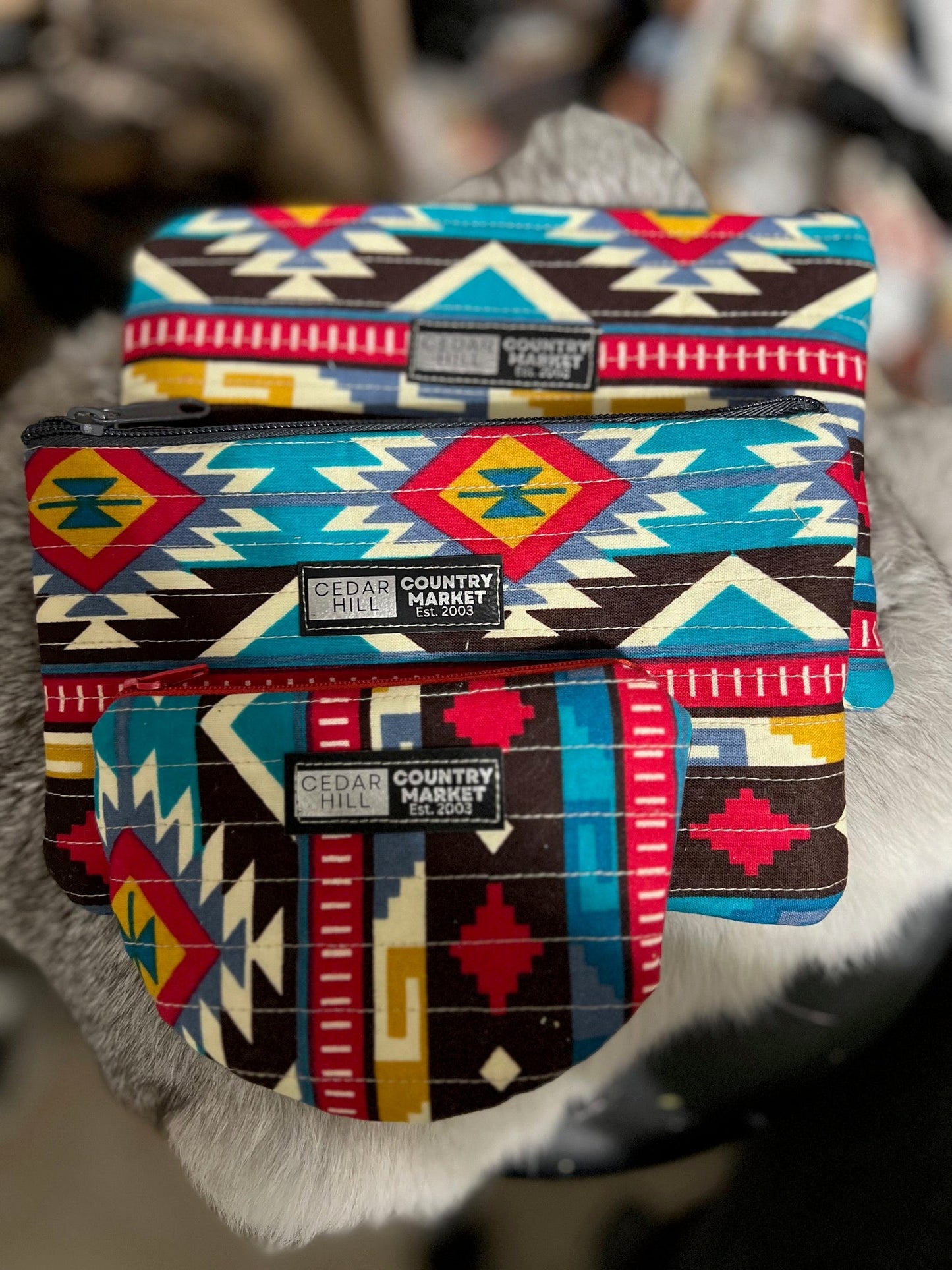 Western Inspired Makeup Bags - Set of 3 CedarHill Country Market