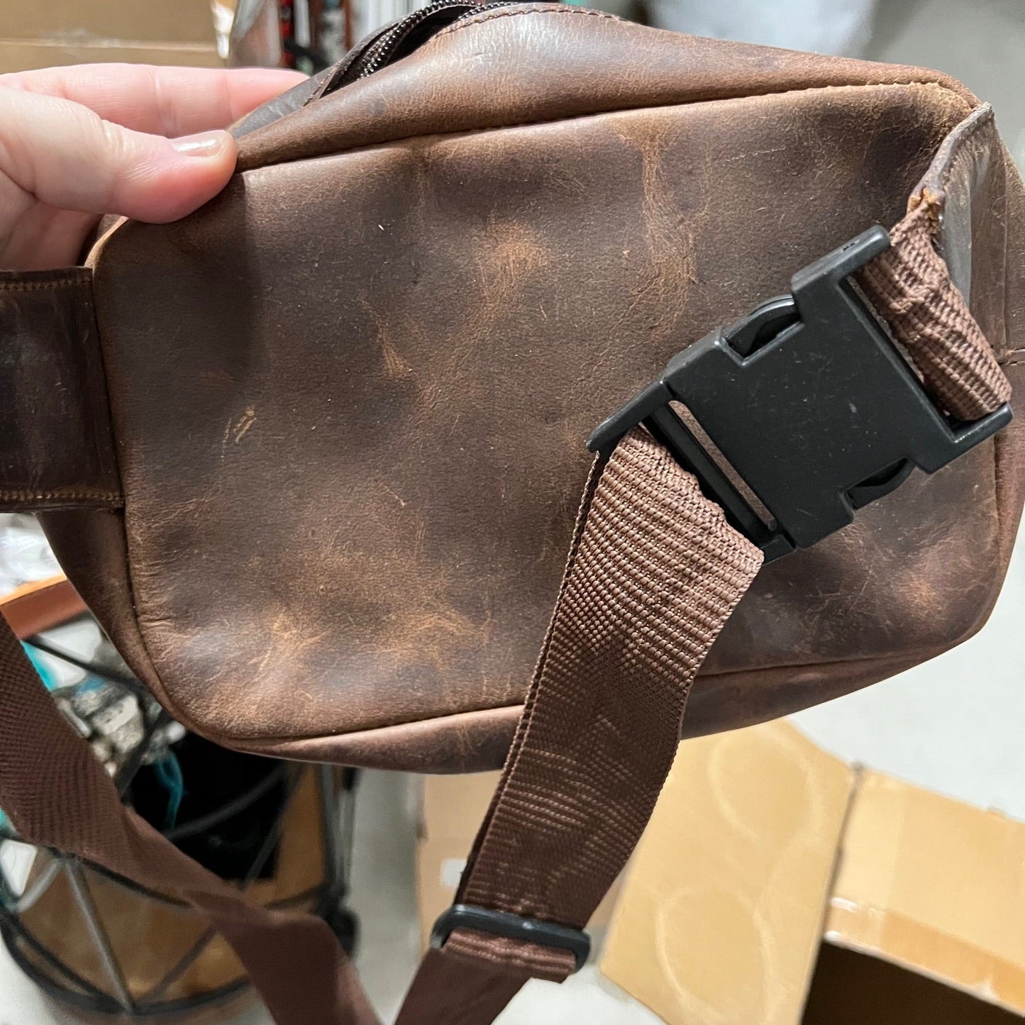 Men's Cowhide Sling Bag Cedar Hill Country Market
