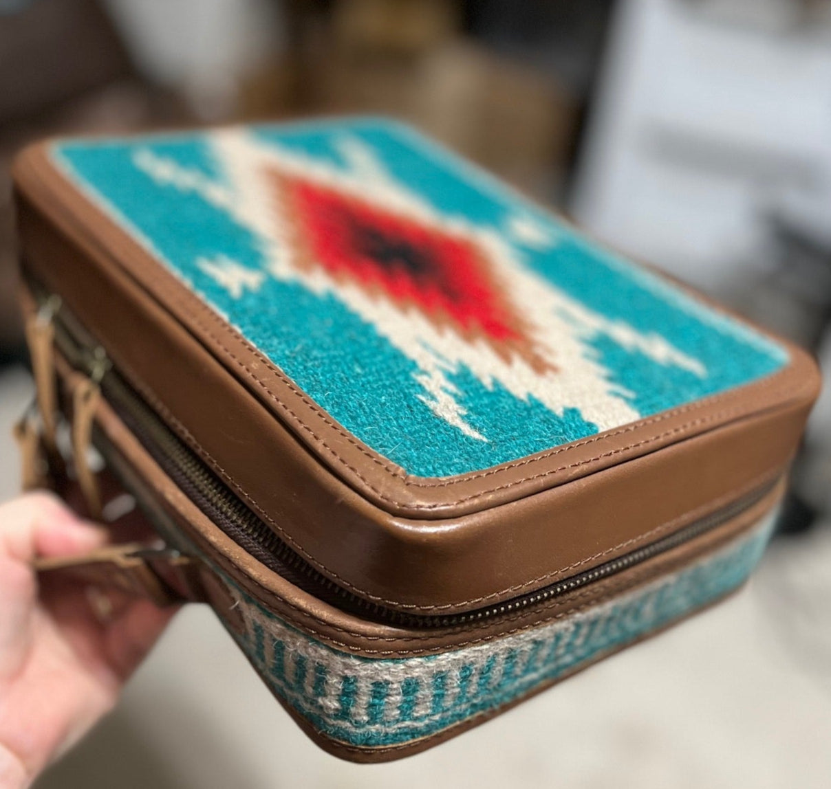 Saddle Bag Western Inspired Jewelry Travel Storage Box Cedar Hill Country Market