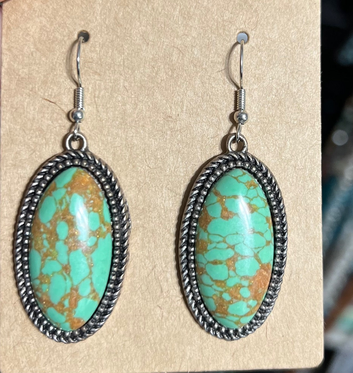 Western Oval Fashion Earrings CedarHill Country Market