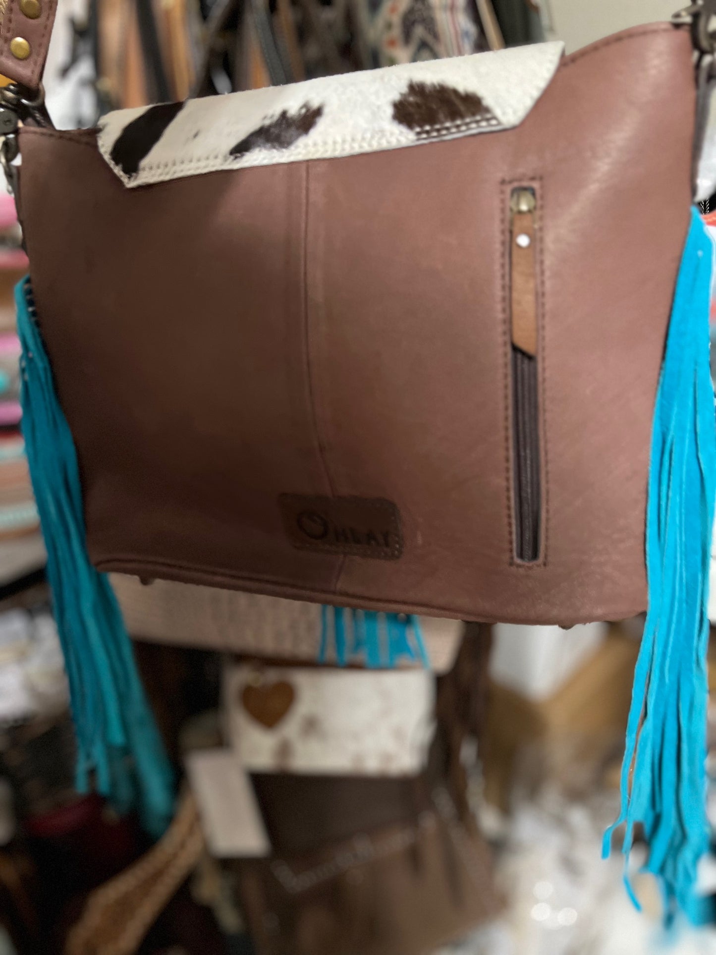 Crossbody Genuine Leather Women Bag Western Bag