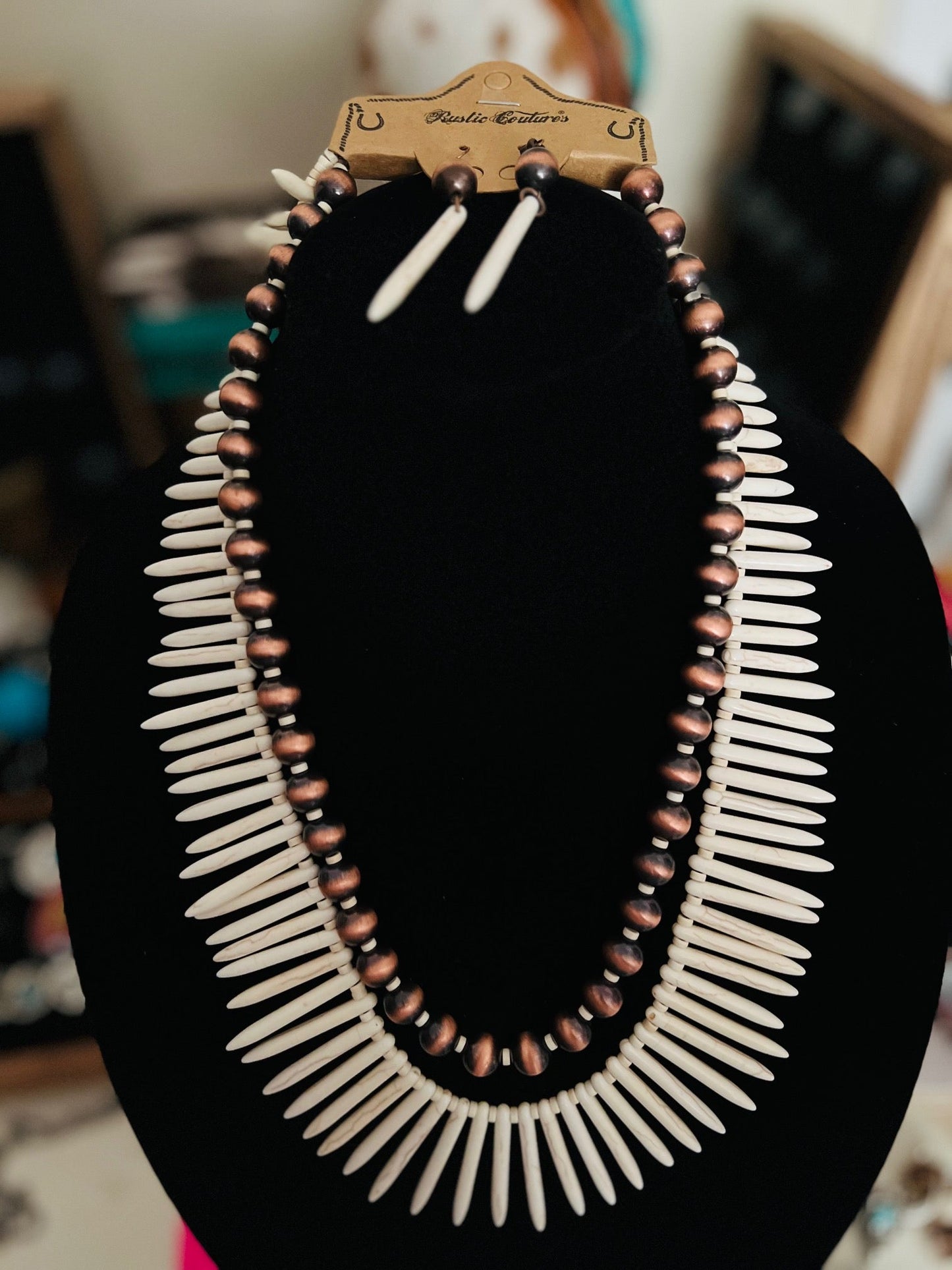 Rustic Couture's Bohemian Jewelry Necklace Set Cedar Hill Country Market