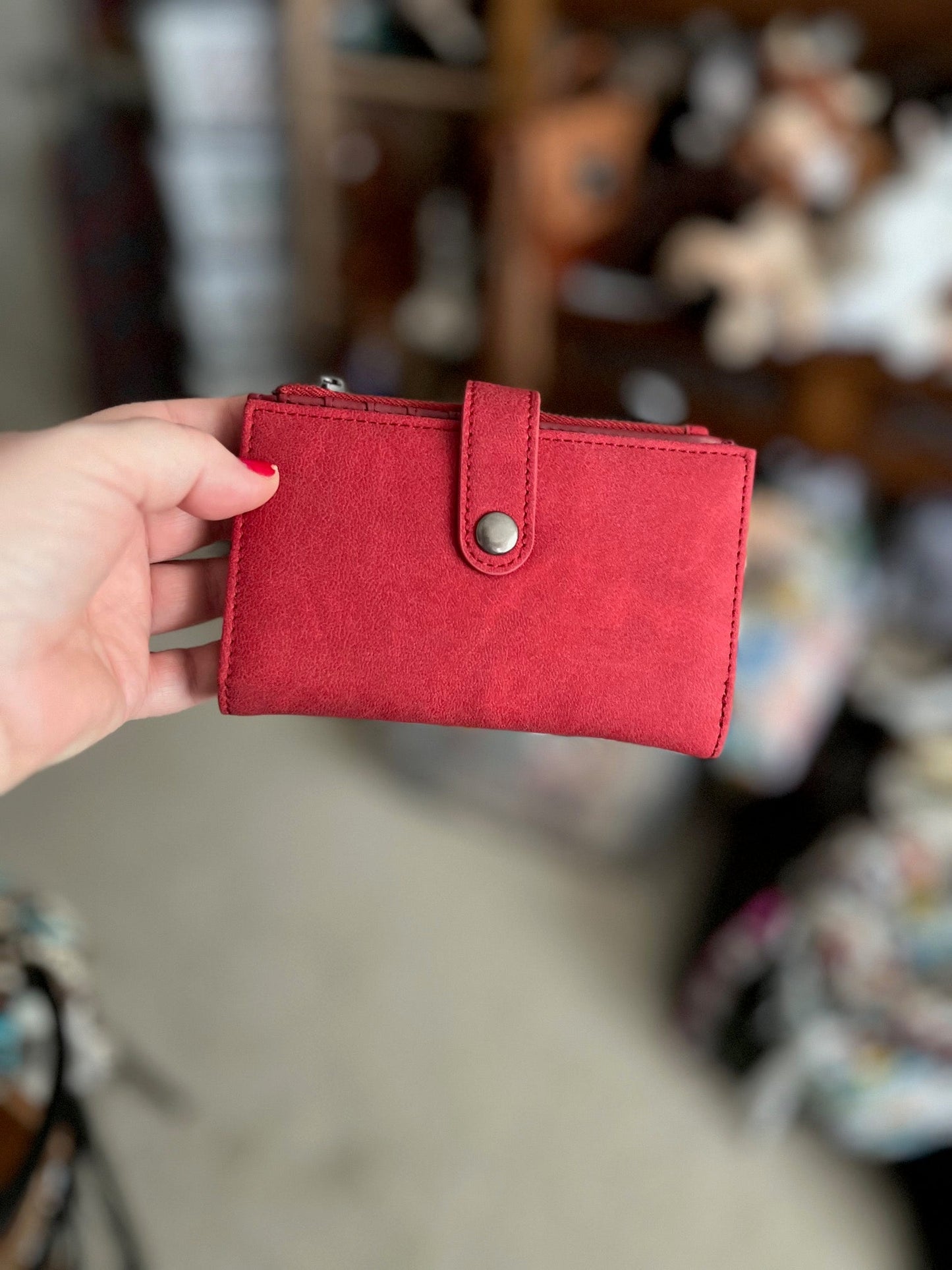 Wrangler "W" Stitch Card Holder Bi-Fold Wallet Cedar Hill Country Market