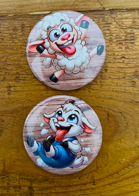 Lamb Themed Magnets - 3 inch Cedar Hill Country Market