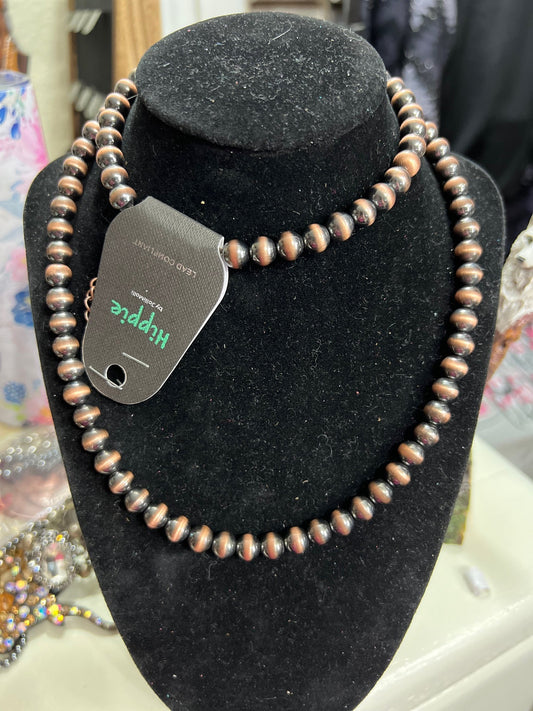 Copper Fashion Pearl Necklace - 28 inch Cedar Hill Country Market