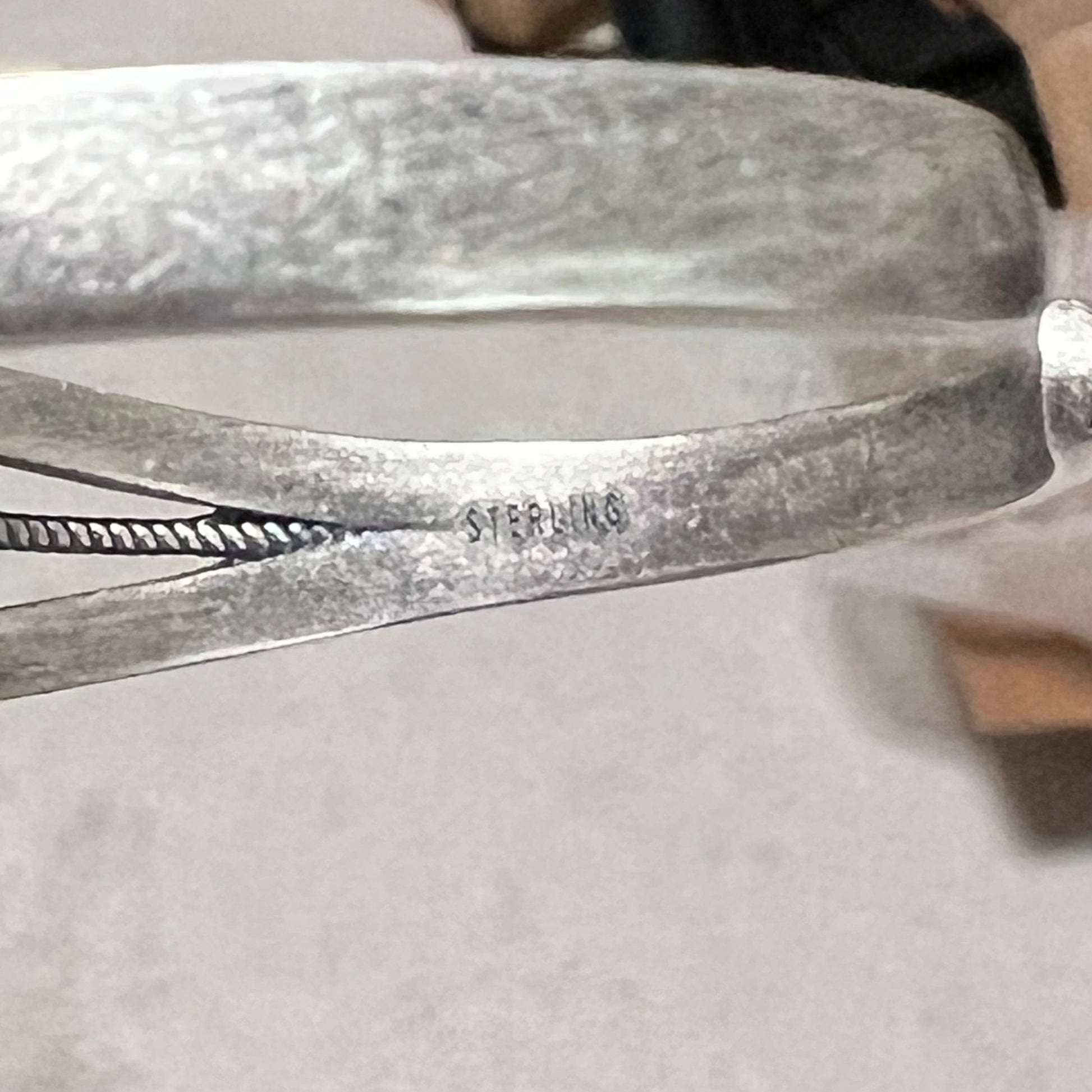 Native Inspired Charoite Sterling Silver Rope Bangle Cuff 1422 Cedar Hill Country Market