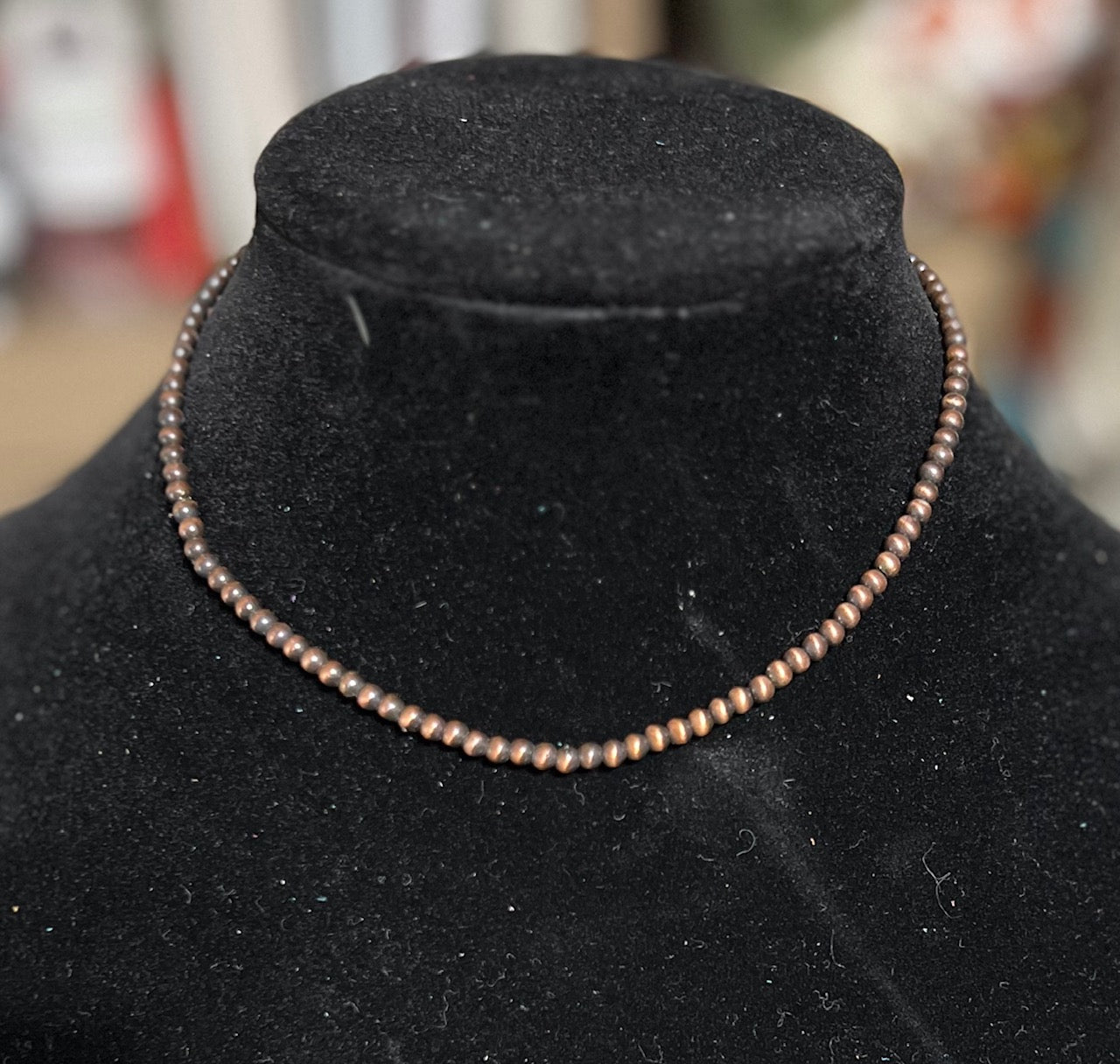 Fashion Copper Beaded Choker - 16 inch Cedar Hill Country Market