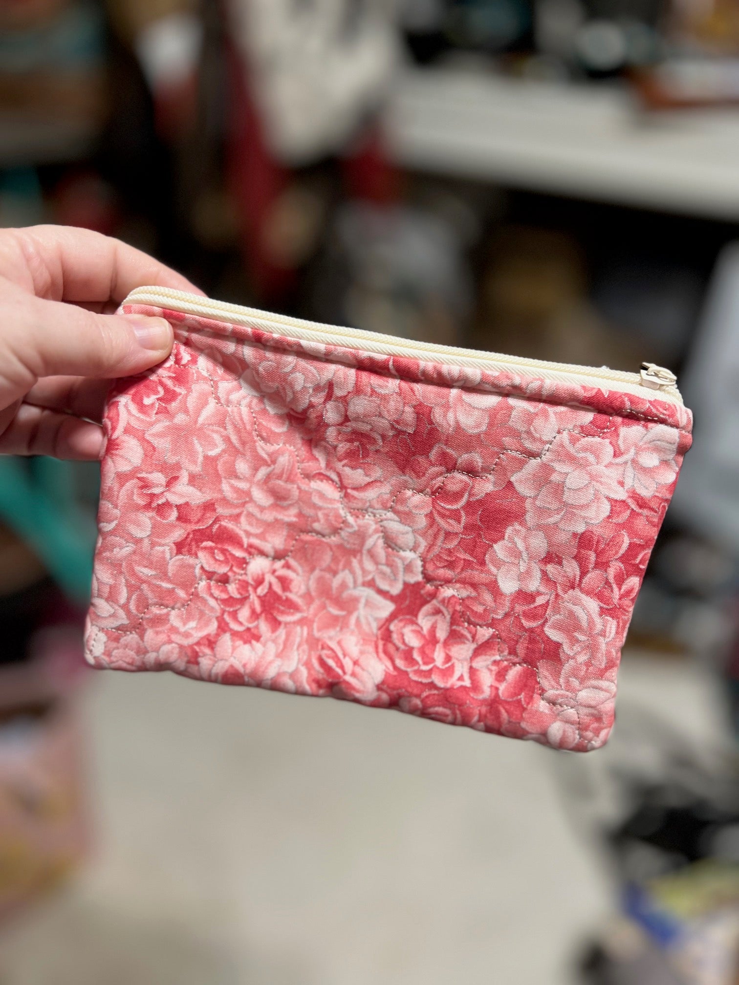Pink Azalea Zipper Make Up Bag Cedar Hill Country Market