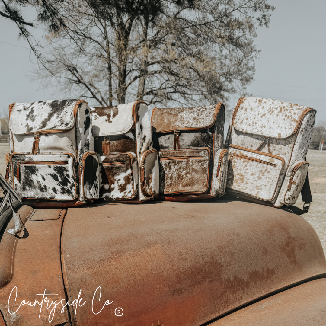 Boulder Cowhide Conceal Carry Backpack Countryside Co.