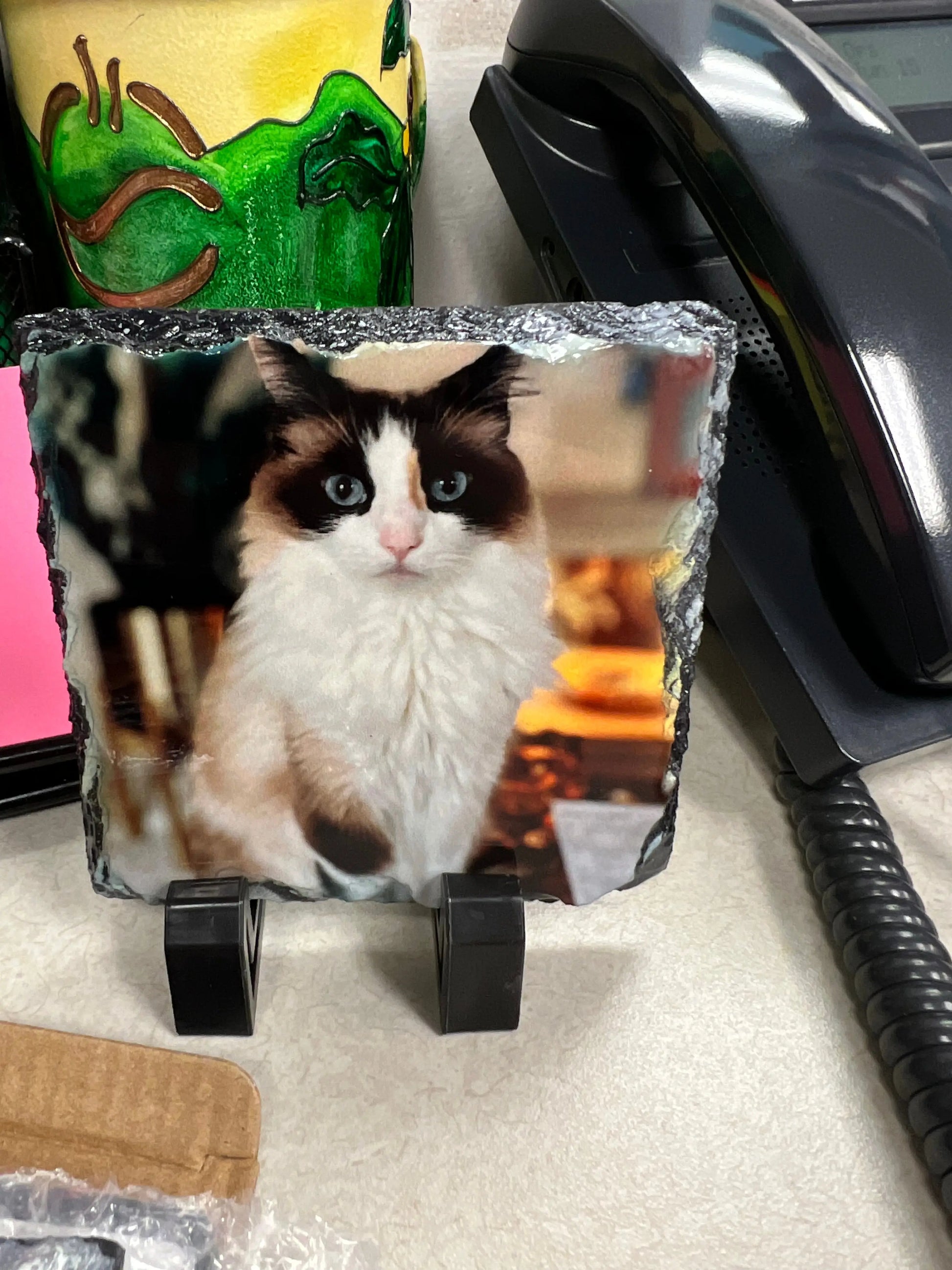 Photo Rock Slate Pet Lovers Pet Memorial Custom Personalized Gift with pets picture Cedar Hill Country Market