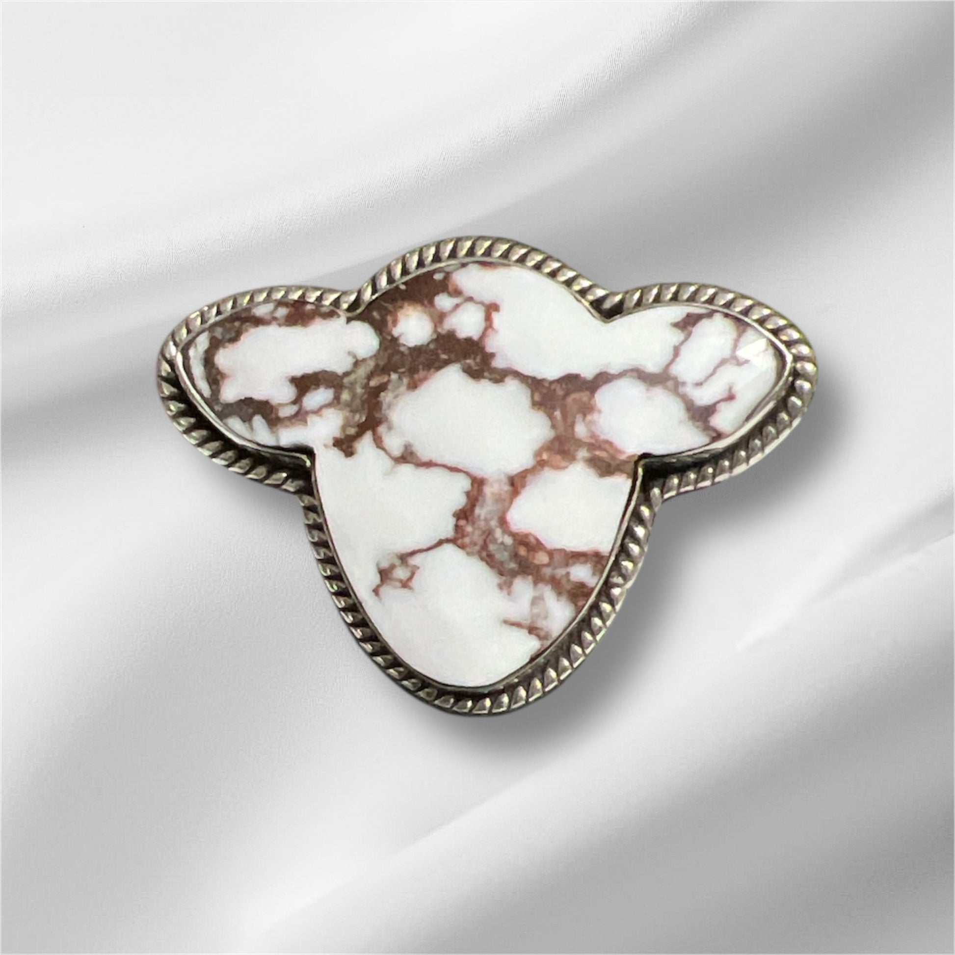 Cow Shaped Sterling Silver Wild Horse Stone Ring - Size 9 No. 118 Cedar Hill Country Market