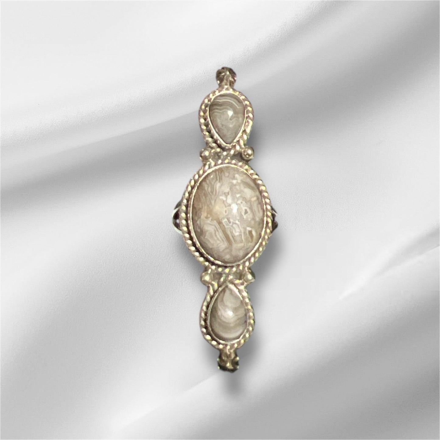 3 Stone Rutilated Quartz Bar Ring Size CedarHill Country Market