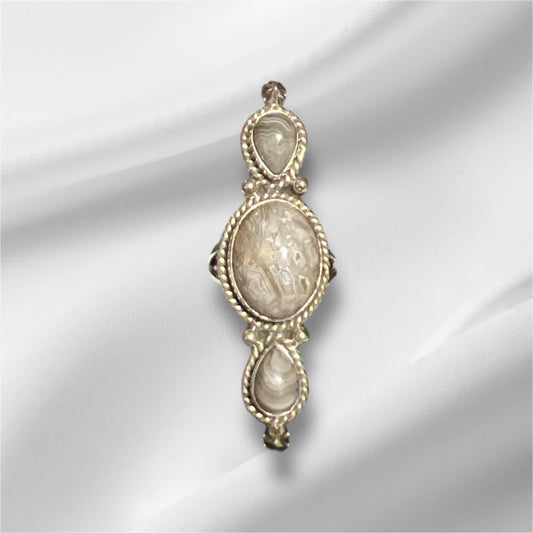 3 Stone Rutilated Quartz Bar Ring Size CedarHill Country Market