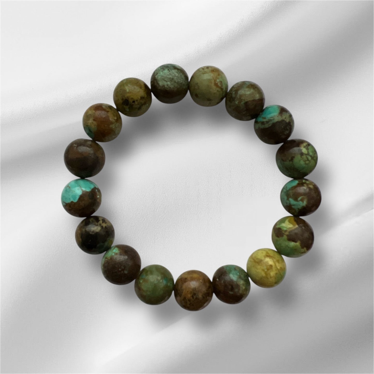 Genuine Green Turquoise Stretch Bracelet No 619 Cedar Hill Country Market