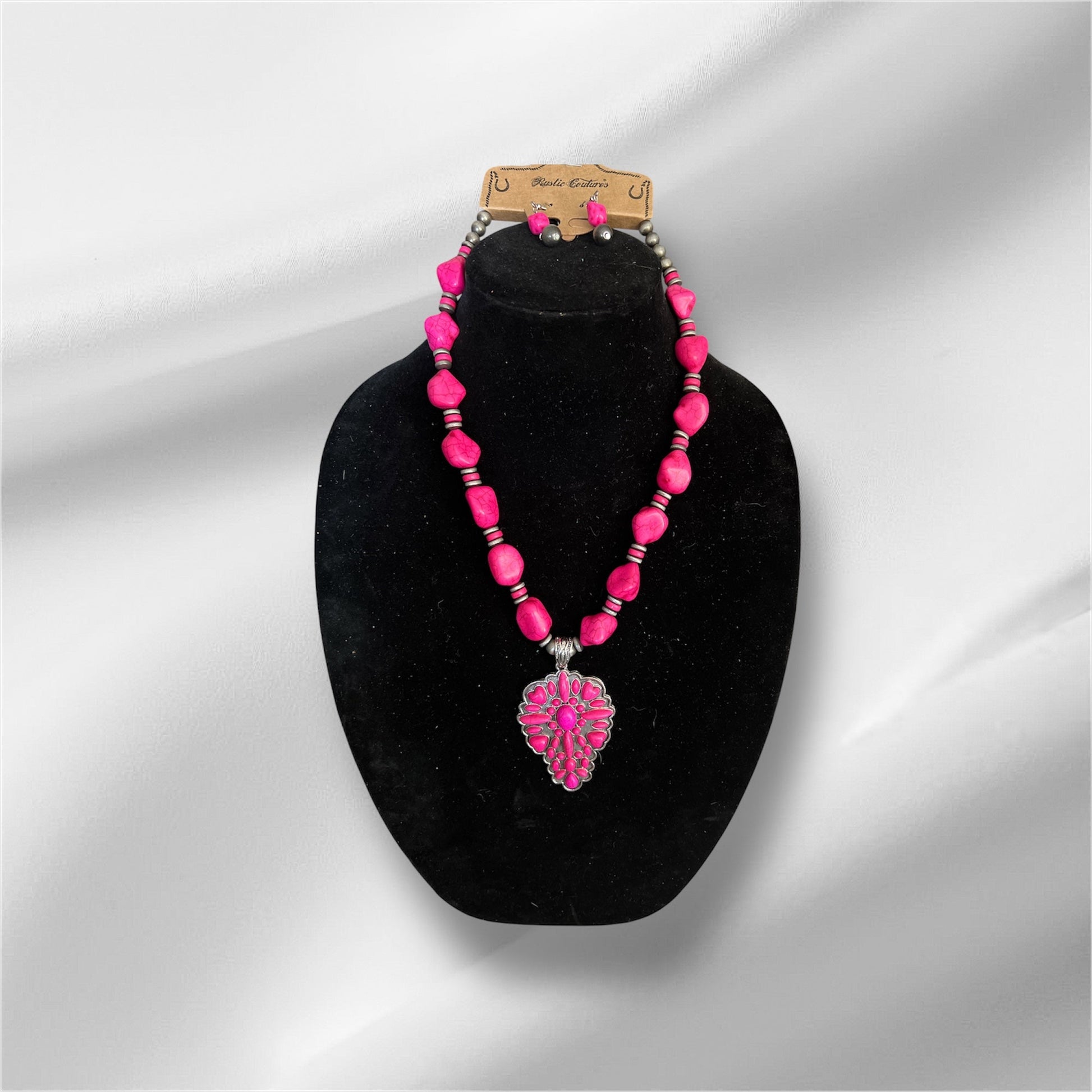 Rustic Couture's Tribal Pendant Necklace Set Multi -  0703 CedarHill Country Market