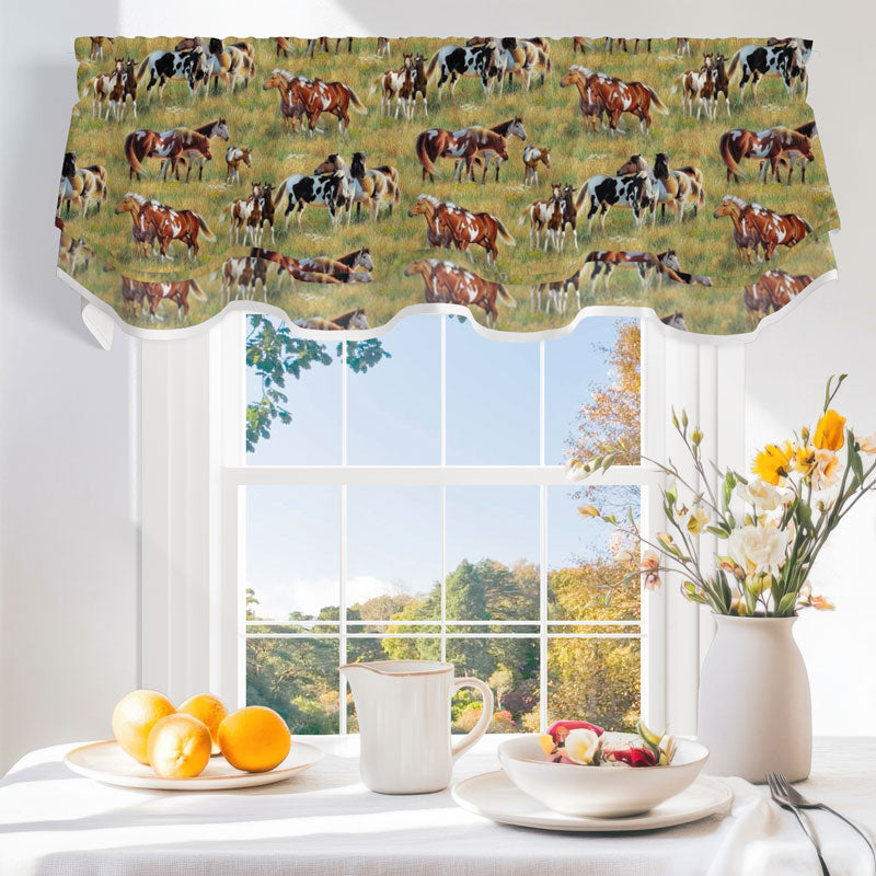 Western Themed Curtain Valance Cedar Hill Country Market