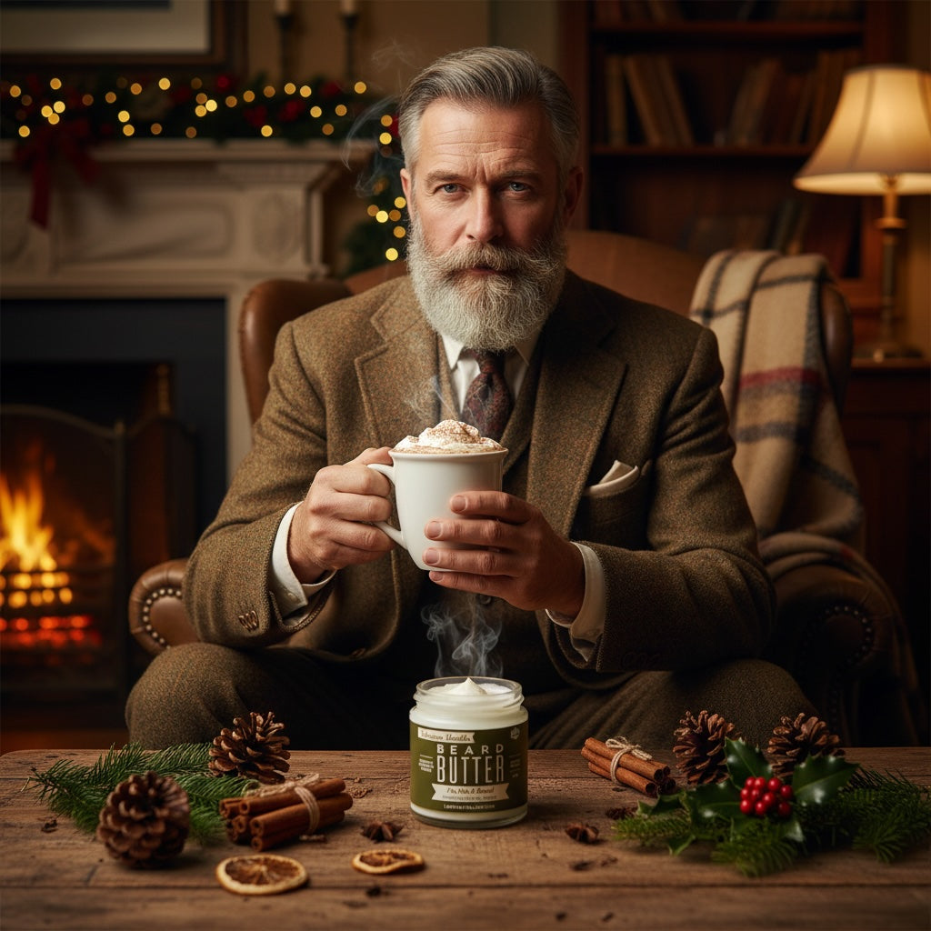 Tallow Man Tobacco Vanilla Beard + Body Butter | Men's Grooming | Grass-Fed Tallow | 9oz Lady May Tallow