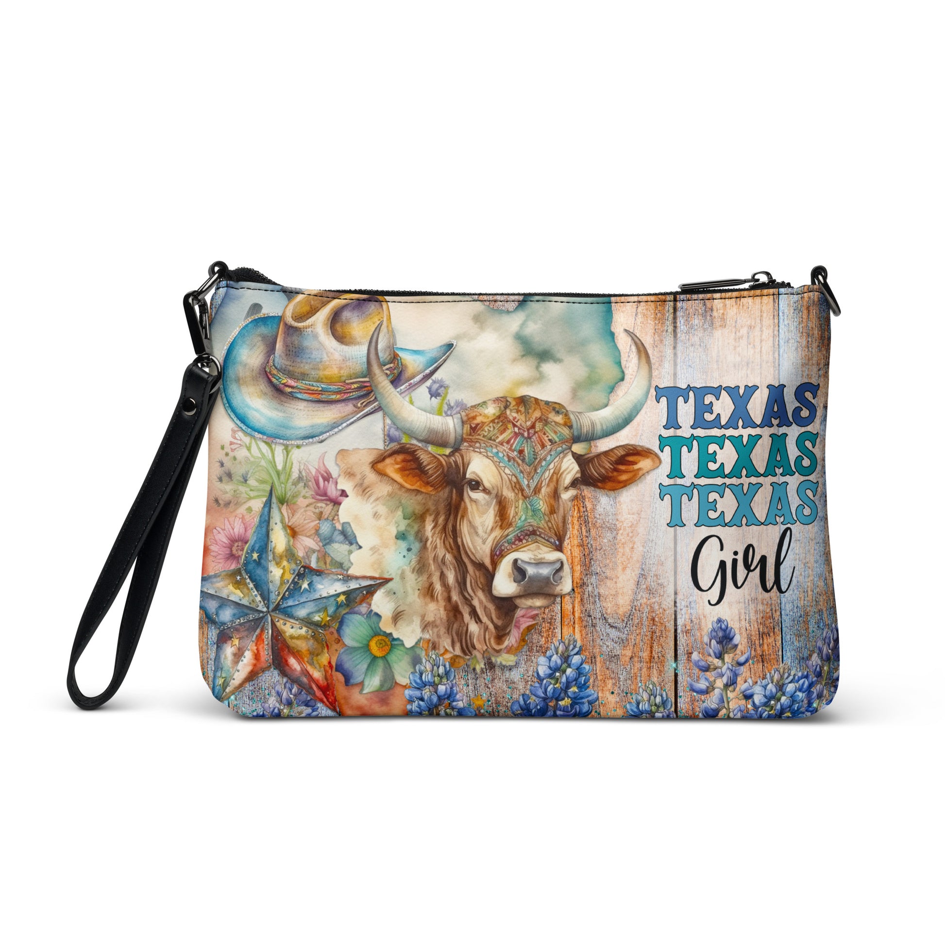 Texas Girl Bluebonnet Crossbody bag CedarHill Country Market