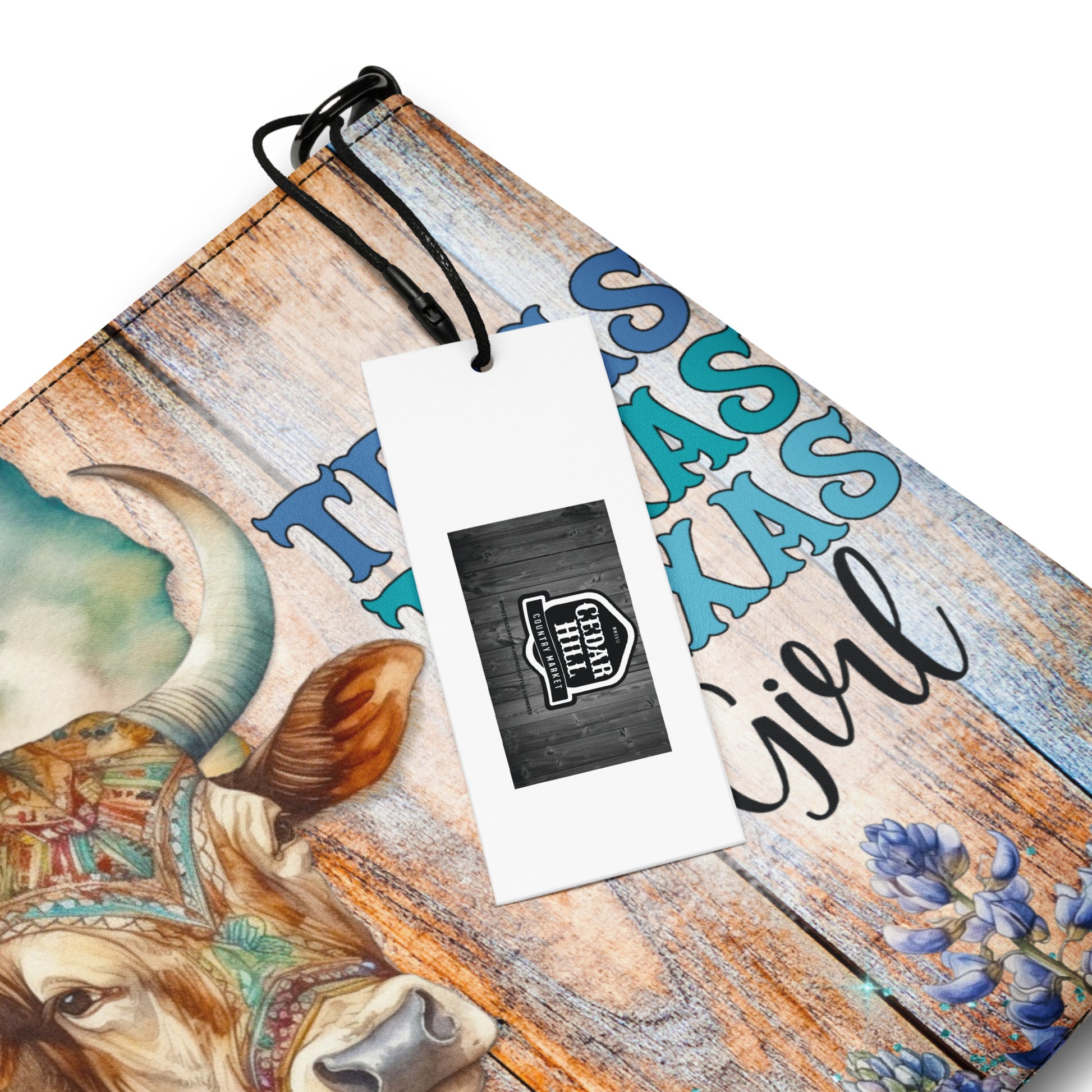 Texas Girl Bluebonnet Crossbody bag CedarHill Country Market