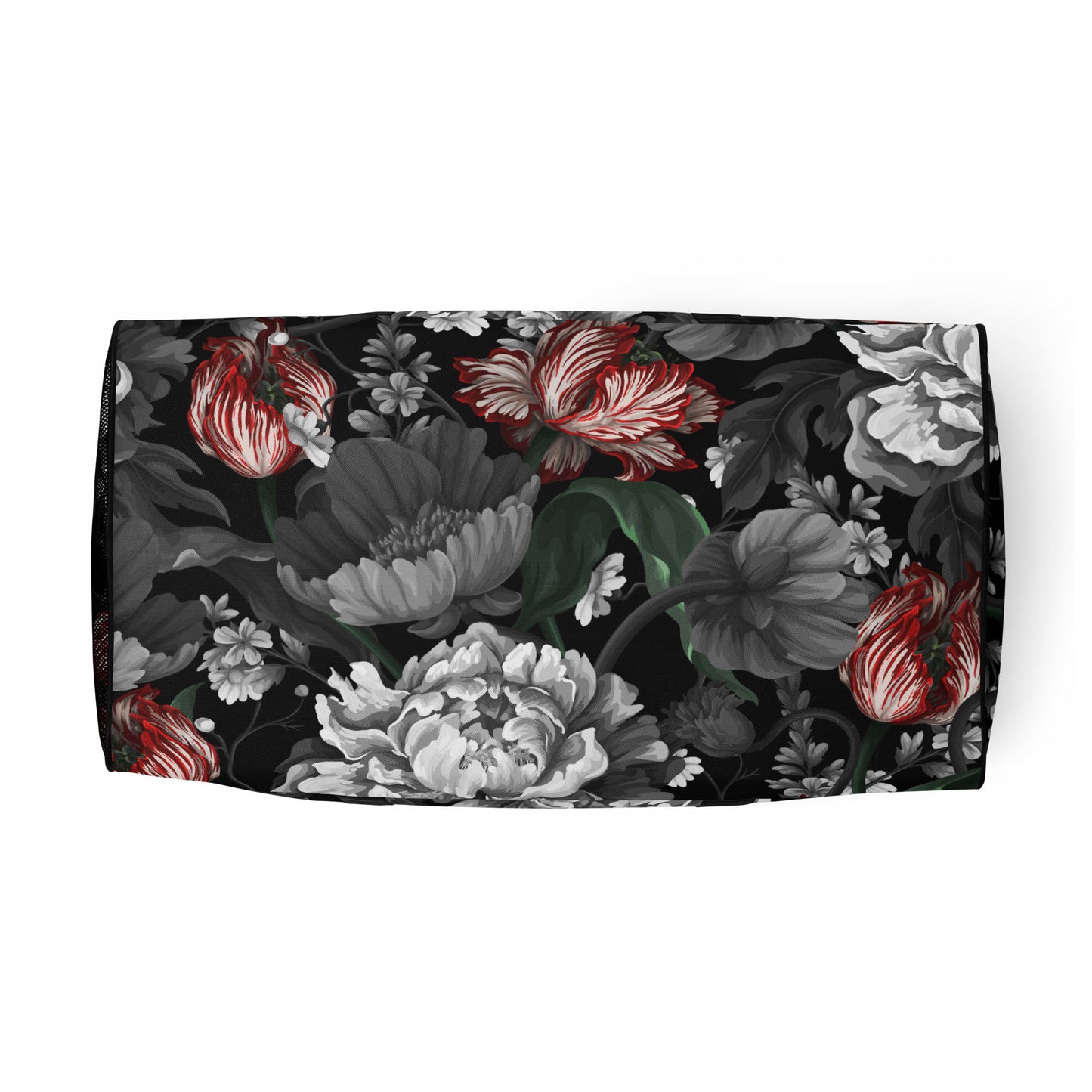 Gothic Black and Red Peony Duffle bag CedarHill Country Market