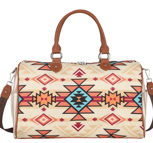 Montana West Aztec Canvas Weekender Bag |Handbag CedarHill Country Market