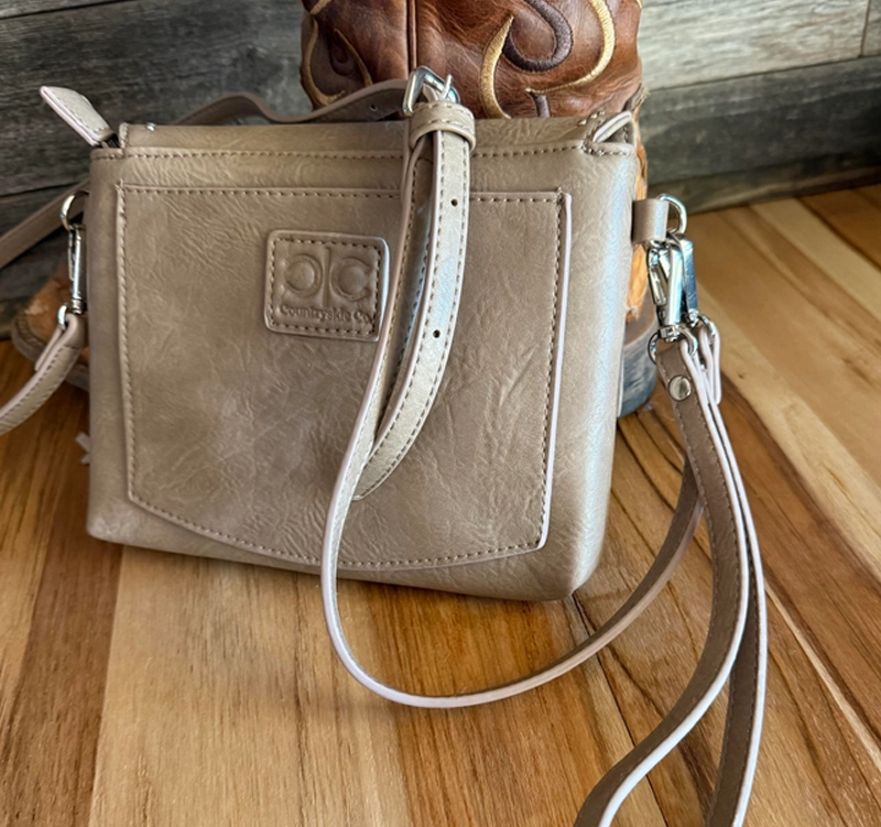 Genuine Leather Fringe Crossbody with Silver and Turquoise Concho Handbag Cedar Hill Country Market