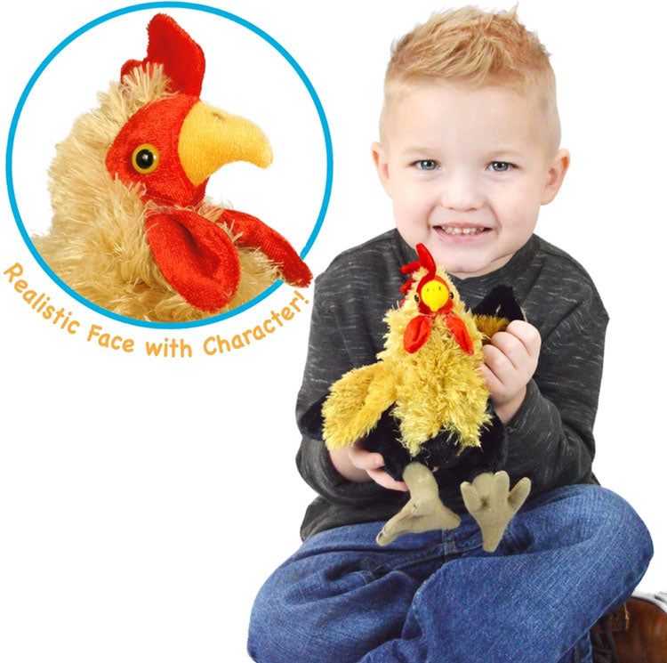 Riley the Rooster | 7 Inch Stuffed Animal Plush Cedar Hill Country Market