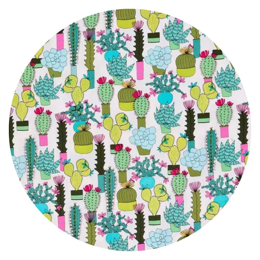 Cactus Bloom Table Mats - 14 inch Rounds Set of 4 Cedar Hill Country Market
