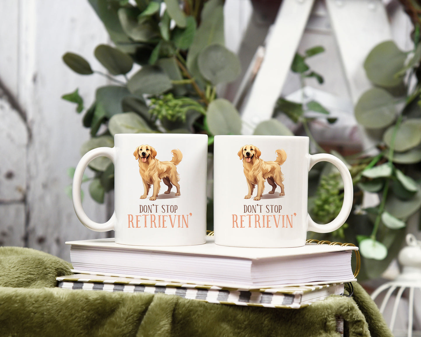 Don't Stop Retrieving Dog 12oz Coffee Mug CedarHill Country Market