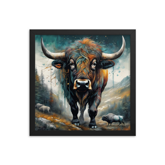 Renegade Bison Printed and Framed Artwork CedarHill Country Market